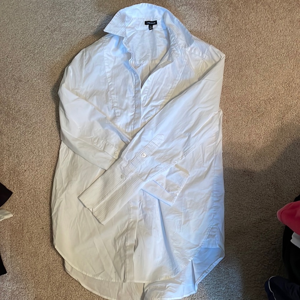 Karen Millen X Lydia Millen white button shirt